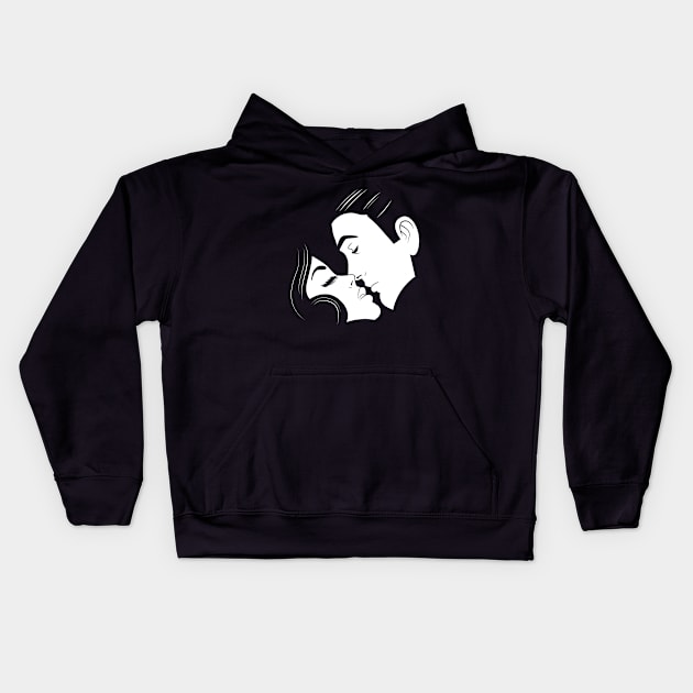 BW Lovers Kids Hoodie by Woah_Jonny